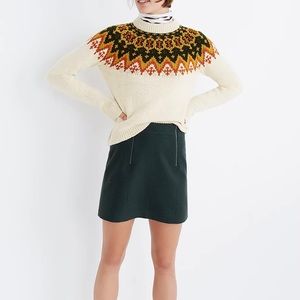 MADEWELL wool mini skirt